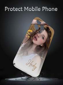 Apple Customized DIY Photo Phone Case, Compatible With Iphone 15/14 Plus/13 Pro/12 Pro Max/11/6P/7P/XS/XR, Personalized With Self-Portraits, Photos, Artwork, Text, Names, Nicknames, Thermal Transfer PC Hard Shell, Anti-Drop, Anti-Fingerprint, Full Edge Protection, Ideal For Personal, Partner, Family, Friends, Birthday, Ideal Gifts For Him, Ideal Gifts For Her, Boyfriend, Girlfriend, Family, Friends, Grandparents, Couple, For Anniversaries, For Birthdays