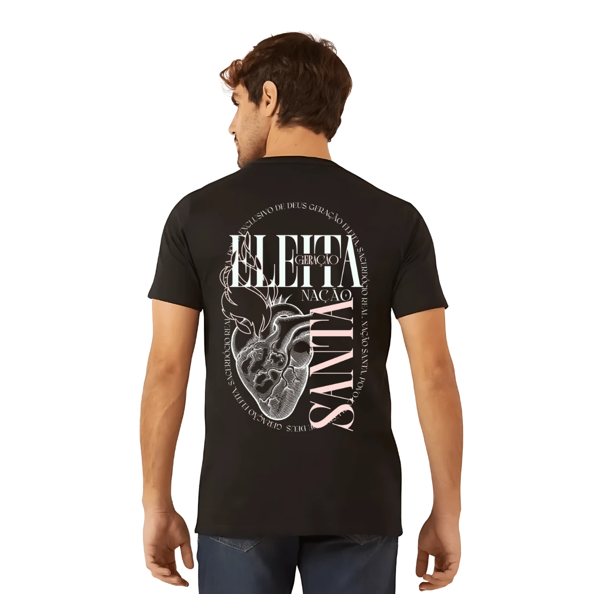 Men's Chosen Generation T-Shirt Christian Jesus Religion 100% Cotton - màu đen - Xem 1