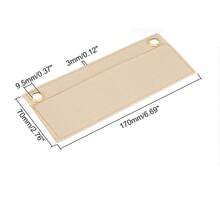 Organisateur de sac à main en feutre de mode, mini organiseur de sac à main pour sac bandoulière, kit de conversion de sac à main pour sac enveloppe pour femmes - Beige - Voir 4