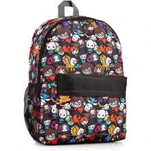 Harry Potter School Bag Backpacks With Chibi Character Print Supplies Large Rucksack Travel Gift - A - View 4