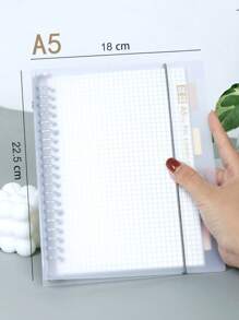20/26 Holes A5/B5 Pp Loose Leaf Notebook, 1pc Back To School