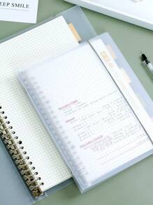 20/26 Holes A5/B5 Pp Loose Leaf Notebook, 1pc Back To School