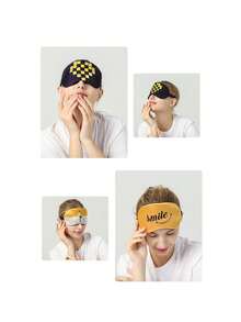 1pc 眼罩, 印花眼罩, 冰袋眼罩, 冰敷眼罩, 亲子眼罩, 可爱眼罩, 情侣眼罩, 航空眼罩, 毛绒眼罩, 怪兽眼罩, 刺绣眼罩, 眼罩眼罩, 动物眼罩, 丝绸眼罩, 眼罩, 遮阳, 眼罩, 美容眼罩, 遮阳眼罩, 热敷眼罩, 凝胶冰袋多功能眼罩套装, 眼部压缩降温加温眼罩 - 彩色 - 查看 4