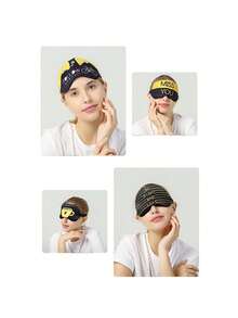 1pc 眼罩, 印花眼罩, 冰袋眼罩, 冰敷眼罩, 亲子眼罩, 可爱眼罩, 情侣眼罩, 航空眼罩, 毛绒眼罩, 怪兽眼罩, 刺绣眼罩, 眼罩眼罩, 动物眼罩, 丝绸眼罩, 眼罩, 遮阳, 眼罩, 美容眼罩, 遮阳眼罩, 热敷眼罩, 凝胶冰袋多功能眼罩套装, 眼部压缩降温加温眼罩 - 彩色 - 查看 5