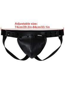 JOCKMAIL 1 pieza Ropa interior tipo tanga ajustable marca JOCKMAIL para hombres con bolsillo acolchado desmontable, sexy