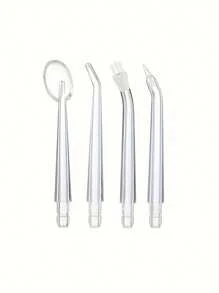 1 pièce Irrigateur oral portable Hydropulseur dentaire rechargeable USB, jet d'eau 220 ml, 4 buses, 3 modes - Rose