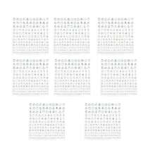 4 Size 8 Sheets Bling Jewels Stickers For Kids DIY Craft Card Decorations Self Adhesive Rhinestone Gem Stickers For Face Nail Body Makeup Festival - Multicolor - View 19