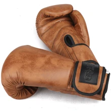 GINGPAI BOXING Luvas de Boxe Profissionais para Treino de Saco de Pancada Muay Thai, Adulto e Juventude, 8oz/10oz/12oz, Estilo Vintage - Multicolorido - Visão 5
