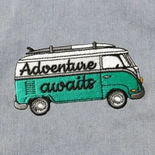 1件裝 Adventure Awaits 衝浪旅行露營車山地單車冒險戶外嬉皮龐克搖滾動漫卡通刺繡布貼，可燙貼可縫製，個性化DIY衣物配件，服飾裝飾補丁徽章胸針，適用鞋子、帽子、包包配件及破洞修補，校園風 - 彩色 - 查看 5