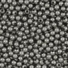 100 Stücke 304 Edelstahl vergoldete Abstandshalter Perlen, glatte runde gelochte Perlen für präzises Basteln von Armbändern, Halsketten, Ohrringen, Schmuckherstellung DIY Zubehör, Material: 3mm/4mm