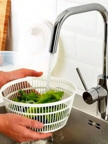 Centrífuga de Salada Secador Verduras Manual 4 Litros