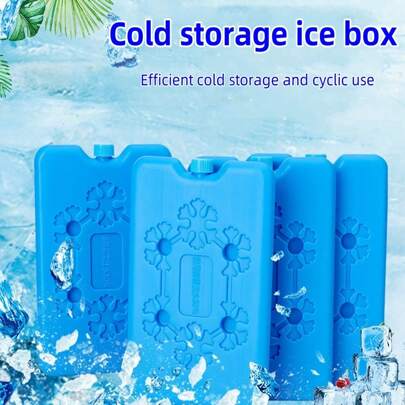 1/2/3/4/6pcs Reusable Blue Water-Filled Ice Packs, Suitable For Commercial Air Conditioning Fans, Cold Chain Refrigeration, Transportation Refrigeration, Home Water-Filled Ice Boxes, Also Applicable For Holidays, Family Gatherings, Parties, And Other Occasions