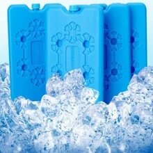 1/2/3/4/6个装可重复使用的蓝色注水冰袋，适用于商用空调风扇、冷链冷藏、运输冷藏、家用注水冰盒，也适用于节日、家庭聚会、派对和其他场合。 - 藍色 - 查看 6