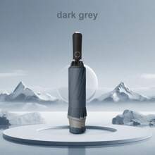 直径125厘米防风自动伞 - 防水防风设计，反光饰边安全设计，10根伞骨便携旅行伞 - 超大號自動傘 - 查看 15