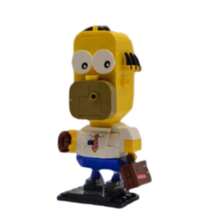 Bloque Armar De Plastico De Dibujos Animados Homero Simpson. - Multicolor - Ver 3