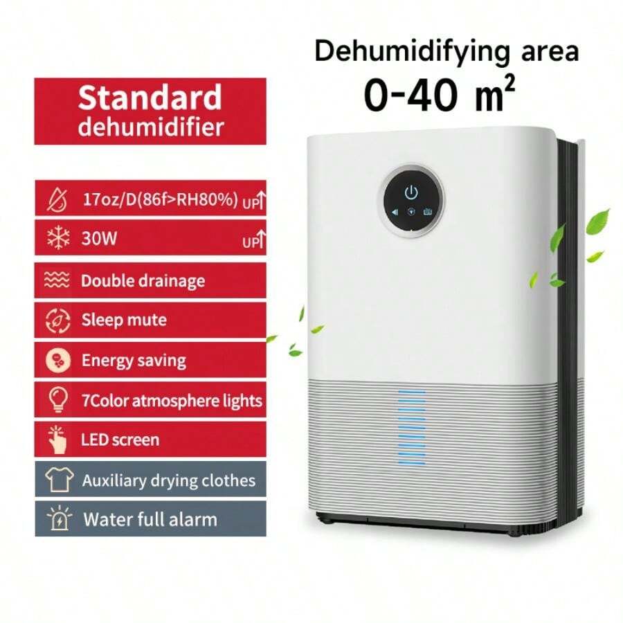 Dehumidifier, XINSHE 50 OZ Dehumidifiers For Room For Home, Quiet With