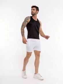 Camiseta de tirantes tipo novio para hombre para natación, gimnasio y entrenamiento físico