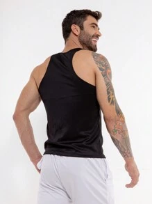 Camiseta de tirantes tipo novio para hombre para natación, gimnasio y entrenamiento físico