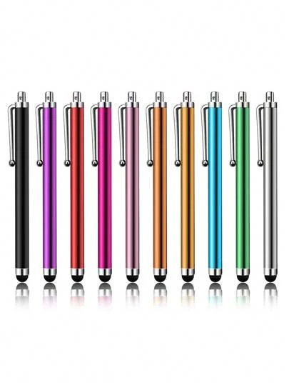 10pcs Aluminum Alloy Touch Screen Stylus Pen