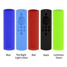 1pc Silicone Protective Case For  Alexa Voice Remote Lite / Fire TV Stick Lite 2020, Wavy Design, Soft Silicone Full Coverage, Comfortable Grip (Case Only) - Multicolor - View 7