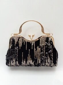Bolso tipo cubo ligero, de estilo de negocios casual, con decoración de strass, diseño de cordón. Bolso de fiesta elegante, exquisito y de lujo discreto con perlas falsas. Perfecto para fiestas, bodas, bailes de graduación, cenas y banquetes. Complemento ideal para vestidos de graduación y de baile de graduación