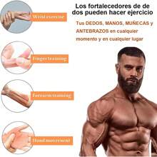 Ejercitador De Mano, Hand Grips Fortalecedor Fitness 6pcs, Nuevo ejercitador de antebrazo y mano para fortalecer los dedos, entrenador de estiramiento de dedos, terapia de manos, yoga, guitarra - Multicolor - Ver 4