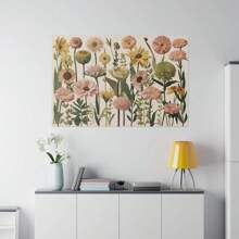 1入組野花帆布印刷花卉植物波希米亞牆藝術，牆藝裝飾，客廳牆藝，Giclee帆布印刷，無框畫 - 彩色 - 查看 21