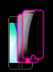 2pcs Purple Air Cushion Tempered Glass Screen Protector, Glow In The Dark, Anti-Peeping, Anti-Sweat, Shatterproof, Anti-Theft, Compatible With IPhone11/12/13/14/15/16/16Plus/16Pro/16Promax/16e/17/17 Air/17 Pro/17 Pro Max - Purple - View 30