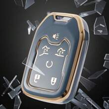 Key Fob Cover Case Compatible With Chevy For Chevrolet For Suburban For Tahoe For Gmc Yukon/Yukon XL For Terrain Acadia She Keychain Protector Accessories - GMC-with Keychain 6 - View 11