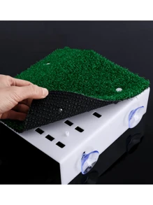 1pc Artificial Grass Platform Suitable For Turtles To Rest, Basking, And Climbing, Decor For Turtle Aquarium, Habitat