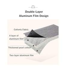 Large Double-Decker Thermal Fitness Travel Lunch Bag - Xám - Xem 4
