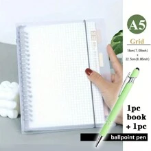 20/26 Holes A5/B5 Pp Loose Leaf Notebook, 1pc Back To School