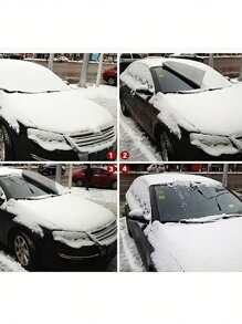 1pc 2-In-1 Car Winter Snow Cover & Summer Sun Shade Umbrella - Multicolor - View 6