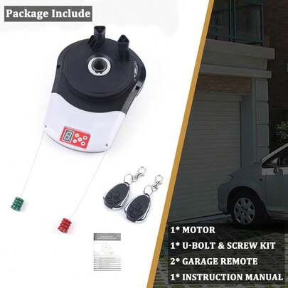 ONEUTRALON Auto Electric Garage Roller Door Opener Remote, Silent Garage Door Opener Automatic Sliding Gate Opener Garage Door Motor Power For Garage Warehouse Store Barn Farm