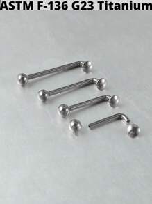 1 PIEZA Piercing de titanio ASTM F136 de 14G, piercing microdermal de rosca interna, ancla dermal, joyería corporal sexy - Como se muestra en la imagen - Ver 5
