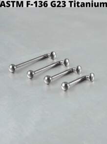 1 PIEZA Piercing de titanio ASTM F136 de 14G, piercing microdermal de rosca interna, ancla dermal, joyería corporal sexy - Como se muestra en la imagen - Ver 4