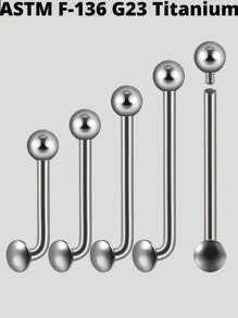 1 PIEZA Piercing de titanio ASTM F136 de 14G, piercing microdermal de rosca interna, ancla dermal, joyería corporal sexy - Como se muestra en la imagen - Ver 1