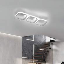 LED Ceiling Light, LED Ceiling Lamp, 32W Square LED Ceiling Modern For Home Living Room Bathroom Kitchen Bedroom 6500K (Cold White Light) - 白色 - 查看 6