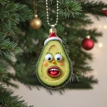 1pc 2D vui nhộn quả bơ Acrylic & đồ trang trí Halloween - Đồ trang trí treo sưu tầm cho nội thất xe hơi và cây - Ý tưởng quà tặng lấp lánh cho ngày lễ, trang trí nhà cửa, trang trí phòng, trang trí tường - Nhiều màu - Xem 16