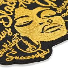 Afro Girl Hiphop Patch, Iron-On Or Sew-On Suitable For All Fabric | Beautiful Girl Fabric Sticker, Curl Hair Sticker, Iron-On Cloth, Backpack, Hippie Punk Rock Sticker, Embroidery Sewing Iron-On Patch, DIY Clothing Accessory, Embroidered Sewing Iron-On Applique, Clothing Decoration Sticker, Badge, Patch For Clothes, Shoes, Hats, Bags Summer, School