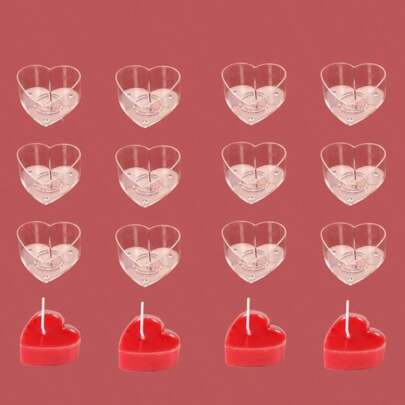 20PCS Round Candle Jars Small Candle DIY Wax Box Accessories Tea Candle Shell Candle Making Material Jars (Empty Boxes Do Not Contain Candles) Party Wedding Decoration Materials Halloween,Spooky,Autumn,Festival,Holiday ,Winter,Holiday,Festival,Room Decor,Gifts Birthday Graduation