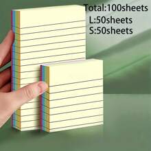 1pc There Are Eight Different Styles Of Sticky Notes For You To Choose From, Including Size S, Size L, And Size S And L Together, With 50, 100, And 200 Sheets. Please Check Carefully When Purchasing To Avoid Buying The Wrong Style. Back To School - one-size - View 13