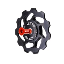 2 piezas Tornillos de polea guía del desviador trasero de bicicleta ZTTO, rodillos de polea de AL7075 para bicicleta de montaña y de carretera