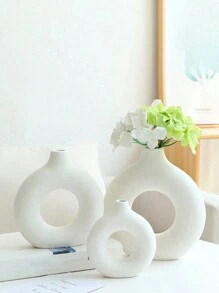 1pc PP Solid Color Vase, Suitable For Home Decor, Artificial Flowers, Table Decor, Living Room Display, Impact Resistant, Long-Lasting, Tulips Flower Arrangement, Home Decor Center, Decorations, Unbreakable, Fade-Resistant, Suitable For Home, Bedroom, Kitchen, Balcony, Wedding, Party, Holiday, Mother, Gift, Rama Al-Adha Room Decor Flower Vase Glass Vase - Multicolor - View 8