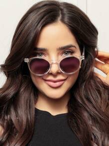 Women Fashion Glasses, Elegant Perfect Gift For Friends For Daily Use - Clear - View 2