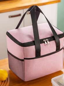 Torba termiczna Lunch Box Torebka Lunch Box Z Ryżem Folia Aluminiowa Zagęszczony Wodoodporny Lunch Box Torba Lunch Do Pracy, Torba Lunchowa Dla Studentów Lunchbox Lunch Bag Kobiety Szkoła Nauczyciel Kemping Powrót Do Szkoły Torba Chłodnicza Piknik Klasa Bento Kuchnia Izolowana Torba Lunchowa Podróż - Wielokolorowe - Zobacz 17