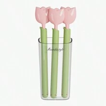 Magnetic Tulip Shaped Bag Clips Set, Food Plastic Bag Sealing Clips, Home Use Snack Airtight Sealing Clips, Attachable To Refrigerator - One Size - View 12