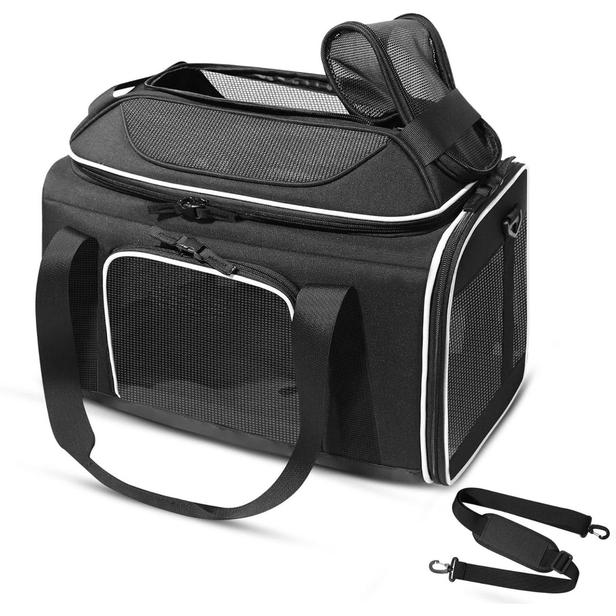 Expandable Pet Carrier,17x11x11 Inches Delta American United Airline