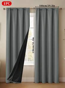 1 件带扣遮光多功能窗帘杆袋，遮阳遮光窗帘适用于卧室、客厅、阳台、凸窗和其他装饰房间隔断