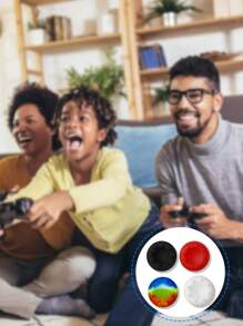 4 piezas Tapas de agarre del joystick de silicona para controles de PS3/PS4/Xbox One/Xbox 360 - Multicolor - Ver 3